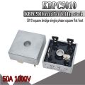 5010 Full Wave KBPC5010 KBPC-5010 50A 1000V AC To DC Single Phase Metal Housing Electronic Bridge Rectifier Diode 4 Pins Leads. 