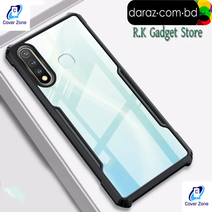 For%20Tecno%20Spark%204%20(KC8/KC2)%20/%20Camon%2012%20(CC7S)%20Transparent%20CXunddo%20Shockproof%20Back%20Cover%20Phone%20Case%20-%20Phone%20-%20Image%202