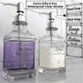 Glass+Stainless Steel Pump Head Glass Bottle Leak-Proof Soap Dispenser Hand Sanitizer Bottle for Bathroom Kitchen Office Public. 