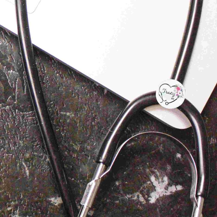 Stethoscope%20Name%20Tag%20Nursing%20Gifts%20Nurses%20Supplies%20Nurse's%20Day%20ID%20Card%20Identification%20Clip%20Tags%20Personalized%20Crystal%20Holder%20-%20Image%206