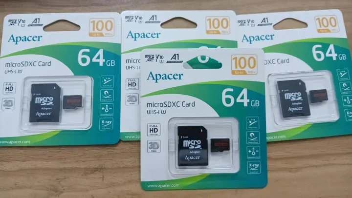 Apacer%2064GB%20microSDXC%20UHS-I%20U1,%20Class10,%20R100%20AP64GMCSX10UB-R%20-%20Image%203