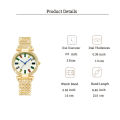 New Fashion Luxury Color Graduated Diamond Temperament Large Dial Ladies Quartz Watch Set 2pcs/set. 