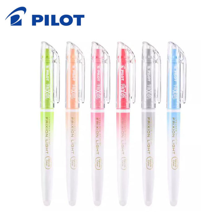 Japanese PILOT Highlighters Erasable Natural Color SFL-10SL Marker Pen Color Frixion Student Soft Light Color Note Taking Pen Amour zii