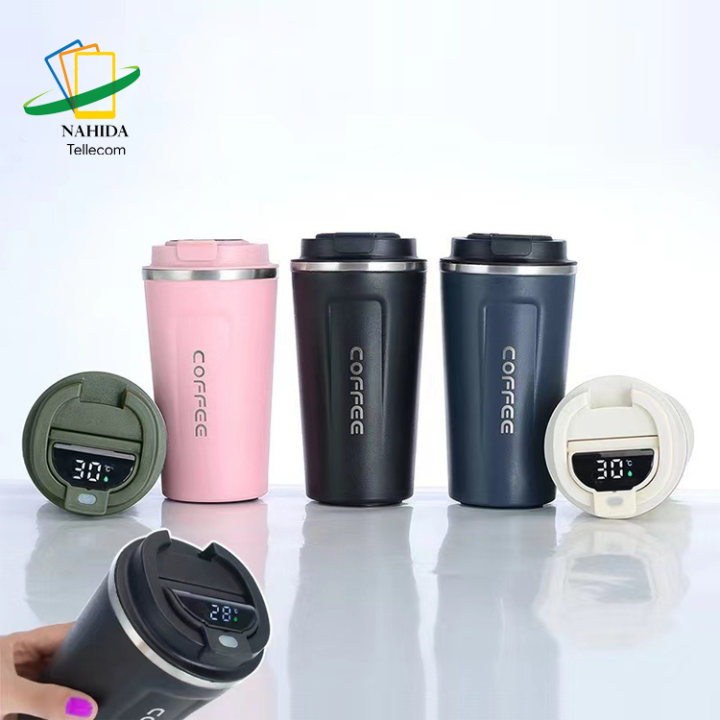 Led Display Cup Smart LED Dispaly Coffee Cup Portable 510ml | Daraz.com.bd