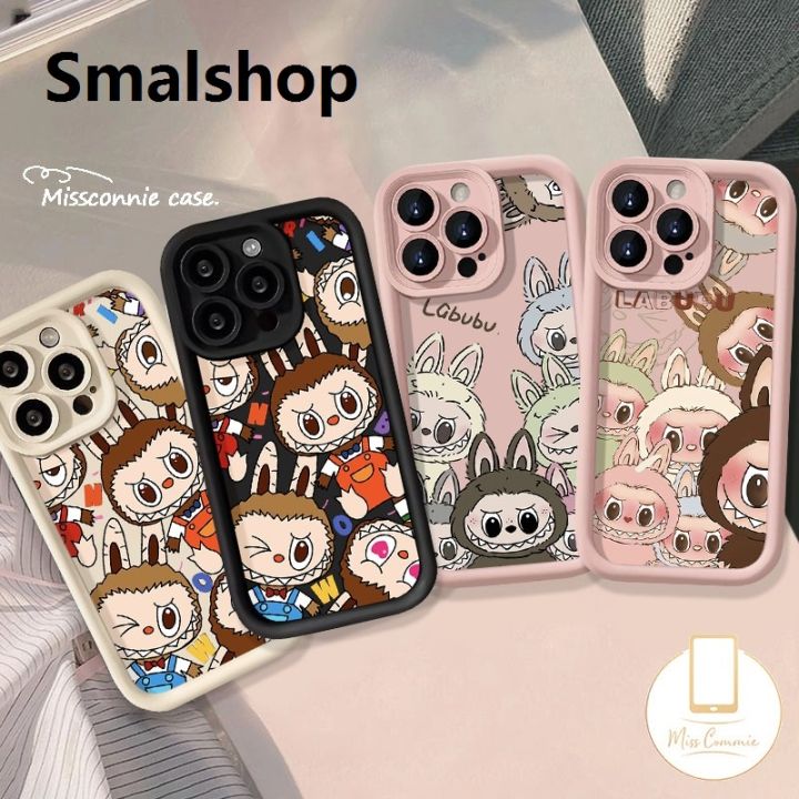 Smalshop Pop Mart Labubu Case Suitable For Infinix Smart 8 Pro Plus 5 7 6 Tecno Spark GO 2024 2023 20C 20 10 Pro Camon 20 Hot 30i 40i 40 20 30 11 9 10 Play Note 12 G96 30 Pro Graffiti Cartoon Cute