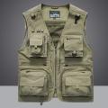 Summer Men Unloading Tactical Vest Coat Casual Men's Photographer Waistcoat Mesh Work Sleeveless Jacket Tools Pocket Vest 5XL BunnyGarden. 