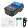 Portable 58mm Thermal Receipt Printer Wire-less BT Mini Bill Ticket POS Mobile Printer with Rechargeable batt-ery Support ESC/POS Compatible with Android iOS Windows for Restaurant Supermarket Retail Clothing Office Small Business. 
