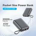 QCY PB20A 20000mah 45W PD Fast Charging Power Bank. 