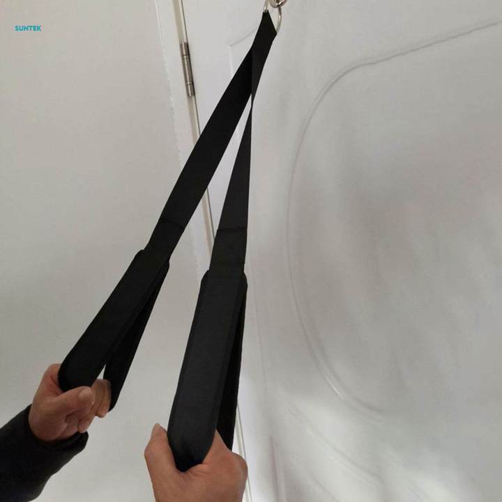 Tricep Rope Cable Attachment Exercise Machine with Rings Pull Down Rope