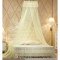 Mosquito Net for Bed, Size Bed Canopy Hanging Curtain Netting, Princess Round Hoop Sheer Bed Canopy for All Purple. 