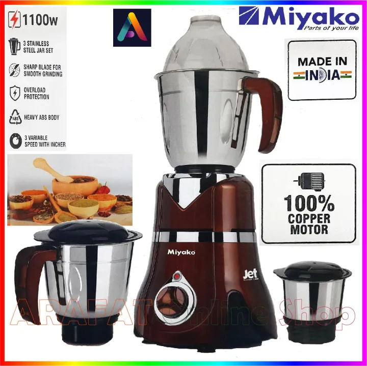 Miyako%203%20in%201%20Blender%20&%20Mixer%20Grinder%20JET/Turbo%201.5%20HP%201100%20Watt%20%20Made%20in%20India%20-%20Image%203