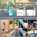 Portable Shower Outdoor/Indoor USB Charging Handheld Rechargeable Showerhead Pumps with 2 Nozzles for Camping Travel Car Wash Swimming Pool.
