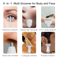 6 in 1 Intimate Area Precision Shaver, Bikini Line, Sensitive Shaving Balls, Pubic Hair Shaver Face Nose Beard Trimmer Easy Install. 