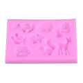 Animal Series Deer Owl Shaped Silicone Craft Cake Decorating Tool Layor. 