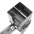 Rotary Cheese Grater-Stainless Steel Cheese Grater Shredder Cutter Grinder for Cheese Vegetable Nuts Chocolate and More.
