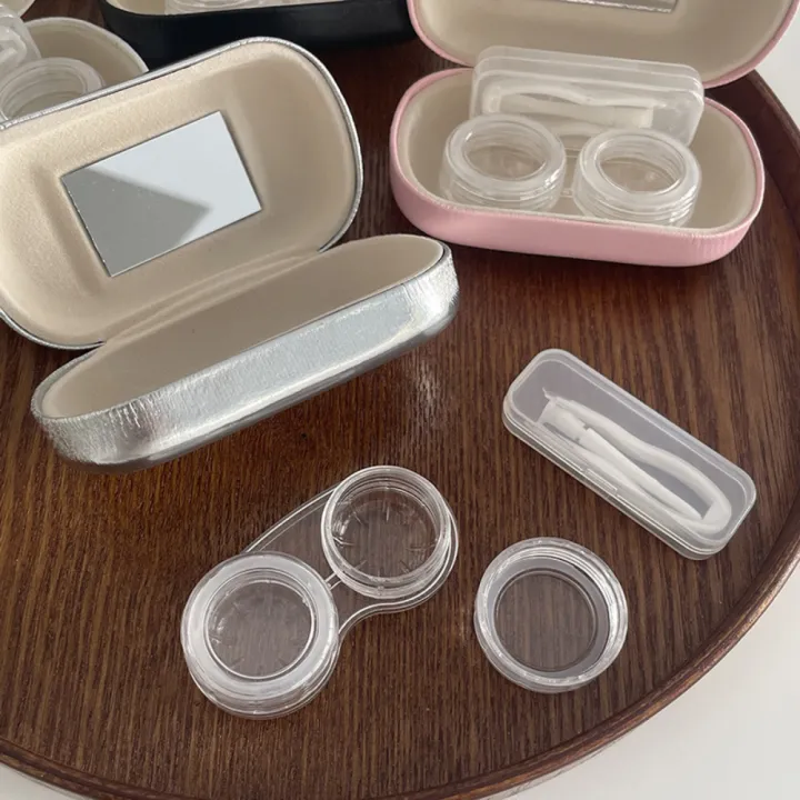 Solid%20Color%20Contact%20Lens%20Case%20Protective%20Korean%20Leather%20Solid%20Color%20Contact%20Lenses%20Companion%20Case%209.5*5.5*3.2cm%20With%20Mirror%20Leather%20With%20Mirror%20Large%20Care%20Box%20for%20Daily%20Use%20Travelling%20Makeup%20Routine%20Vision%20Care%20Fashion%20Statement%20-%20Image%205
