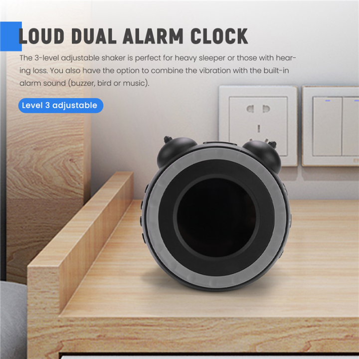 SRIWEN%20Loud%20Dual%20Alarm%20Clock%20with%20Bed%20Shaker,%20Vibrating%20Alarm%20Clock%20for%20Heavy%20Sleepers%20or%20Hearing%20Impaired,%20USB%20Charging%20Port%20-%20Image%202