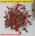 25Pcs- Ceramic Capacitor 104 100nF 50V Disc Capacitor High Quality. 