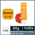DOT & KEY Vitamin C + E Super Bright Sunscreen Spf 50 I 80g I India.
