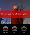 smart bicycle helmet with 3 kinds of warning lights, smart and safe shiny helmet, comfortable and lightweight new. 