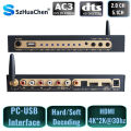 HDMI-compatible Audio Extractor DTS Dolby Digital Audio 5.1 Decoder Coaxial SPDIF PC USB Bluetooth5.0 Input ARC for Home Theatre. 