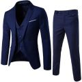 Men Spring 3 Pieces Classic Blazers Suit Sets Men Business Blazer +Vest +Pants Suits Sets Autumn Men Wedding Party Set. 