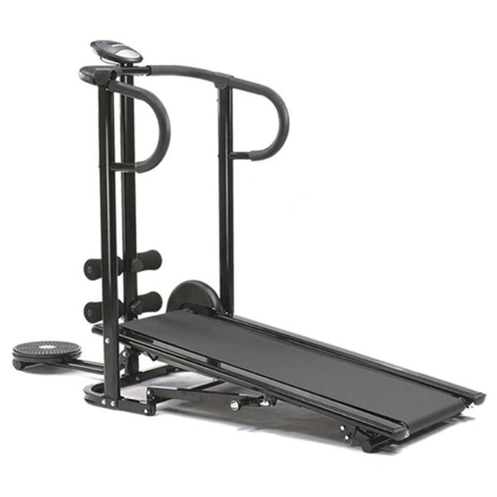 3 ওয়ে ম্যানুয়াল ট্রেডমিল-কালো - gym equipment