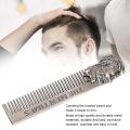 Men Beard Comb Stainless Steel Styling Mustache Shaping Template Tool. 