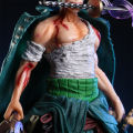 21cm One Piece Figure Small Blood Bath Sauron One Piece Gk Three-Knife Flow Stunt Version Scene Statue Boxed Anime.