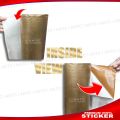 Golden Silver Waterproof Car Sticker |Self-Adhesive Reflective Safety Warning Sticker for Trucks All Car, Bike, Interior Design, Floor, Kitchen Furniture, Bicycle Motorcycle-48 inch/12 inch.