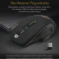 IMICE G-1800 2.4Ghz Silent Mouse 1600DPI for Laptop Battery Version 4 Keys USB Transmission 10m Wireless Gaming Mouse. 