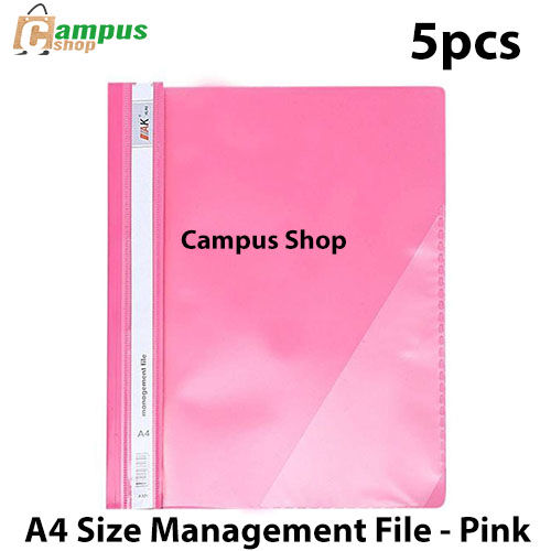 A4%20Size%20Management%20File%20-%20Pink%20(5pcs)%20-%20Image%202
