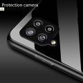 Samsung Galaxy A12 - (100% Premium Quality) DESIGNED IN HONG KONG Scratchproof Tempered Glass Case Back Cover Casing ... 