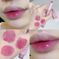 Moisturizing Lipstick Pink Water Gloss Clear Lip Glaze Waterproof Non-stick Hydrating Plumping Fade Lip Line Dupes Korean Makeup. 
