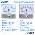 Analogue AC Volt Meter Square Panel Meter 80x80mm sfim SF-80. 