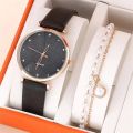 2pcs Set Womens Watches Female Clock Luxury Brand Design Women Watches Simple Fashion Ladies Watches Relogio Feminino. 