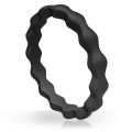 Medical Grade Logo Custom Silicone Rubber Finger Wedding Rings for men. 