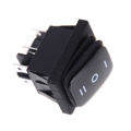 12V Black Waterproof 6Pin DPDT Self Locking Rectangle Rocker Switch Encounter.
