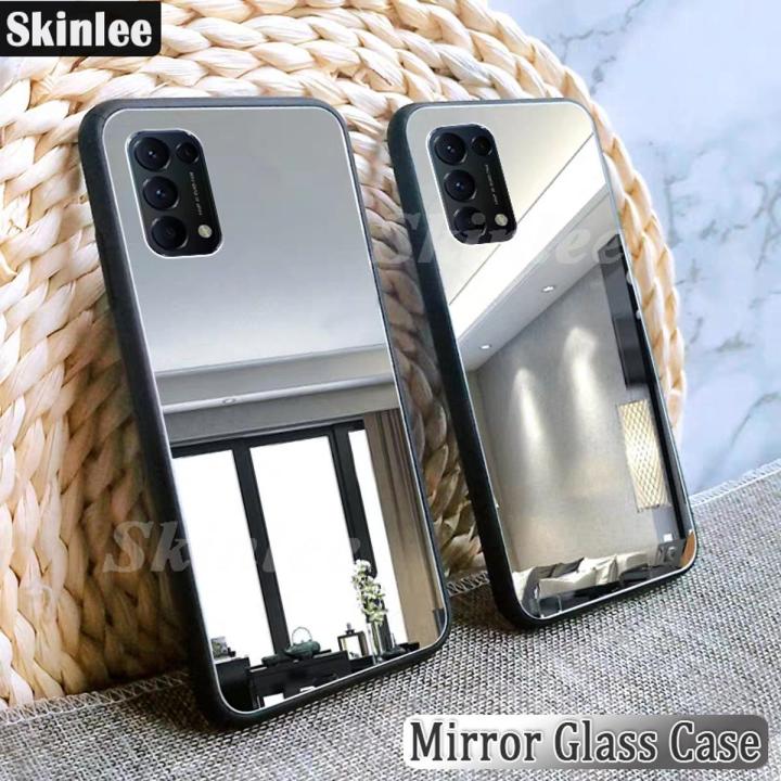 Phone Case OPPO Reno Back Cover Luxury Plating Clear View