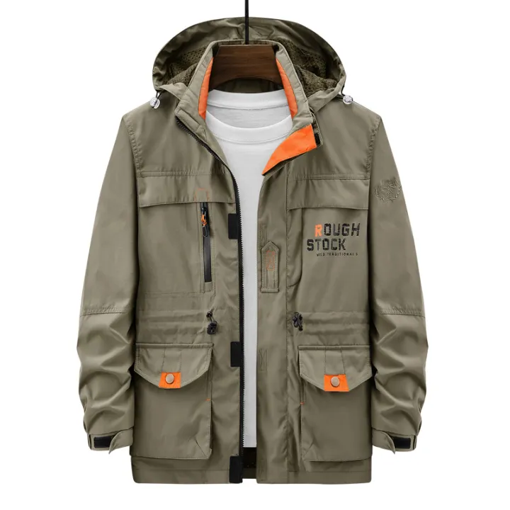 Autumn%20and%20Winter%20Cargo%20Pants%20Outdoor%20Leisure%20Jacket%20Men's%20Mid-Length%20Fleece-lined%20Multi-Pocket%20Hooded%20Jacket%20Men's%20Jacket%20-%20Image%205