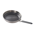 1 Piece Outdoor Stainless Steel Honeycomb Shading Non-Stick Pan Camping BBQ Frying Pan Induction Cooker Gas Stove Folding Wok. 