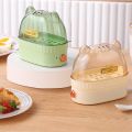 【COOL】 Cute Automatic Power Off Egg Boiler Machine Egg Poacher Cat Shape Electric Boiled Egg Maker Food Steamer Breakfast Machine Home Kitchen. 
