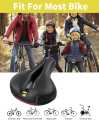 Cycle Seat | Cycle seat Cushion | with Red Reflective Safety Strip Universal Memory Foam Waterproof Breathable Shock Absorbing| Cycle Saddle | Cycle Saddle seat. 