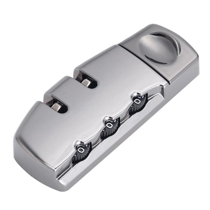 Simple Back 3 Digit Combination Suitcase Padlock Reset Luggage Lock Password Encounter