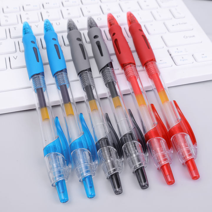 3pcs%200.5%20Mm%20Retractable%20Gel%20Pen%20Smooth%20Writing%20Red%20Blue%20Black%20Ink%20Plastic%20Roller%20Ball%20Pens%20with%20Soft%20Grip%20for%20Student%20Office%20Exam%20-%20Image%203
