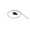 Black Plastic Lawn Mower Throttle Control Switch with 65" Throttle Cable. 