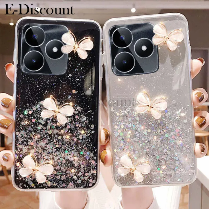 New%20Phone%20Case%20For%20Realme%20C53%20Cover%20Sparkling%20Star%20Moon%20Soft%20Silicone%20Transparent%20Butterfly%20Pattern%20Anti%20Drop%20For%20Realme%20C53%20Case%20-%20Image%203