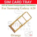 Samsung Galaxy A20 Sim Tray Micro SD Card Slot with Sim Ejector Pin Replacement Part.