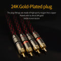 Canare 1 pair RCA audio cable 2 RCA to 2 RCA Interconnect Cables HIFI Stereo 4N OFC Male to Male For Amplifier DAC TV car audio. 