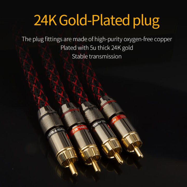 Canare%201%20pair%20RCA%20audio%20cable%202%20RCA%20to%202%20RCA%20Interconnect%20Cables%20HIFI%20Stereo%204N%20OFC%20Male%20to%20Male%20For%20Amplifier%20DAC%20TV%20car%20audio%20-%20Image%203